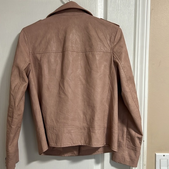 Zara Basic Faux Leather Biker Jacket (S) - Picture 7 of 8